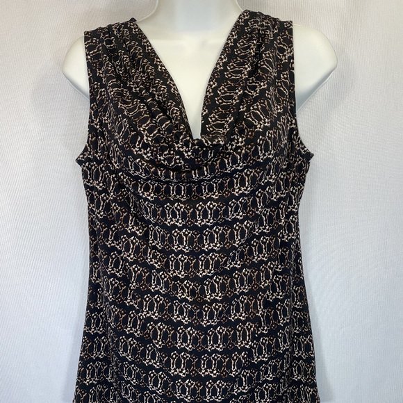 Sleeveless tank, Black, Brown, Tan. Small - Picture 1 of 5